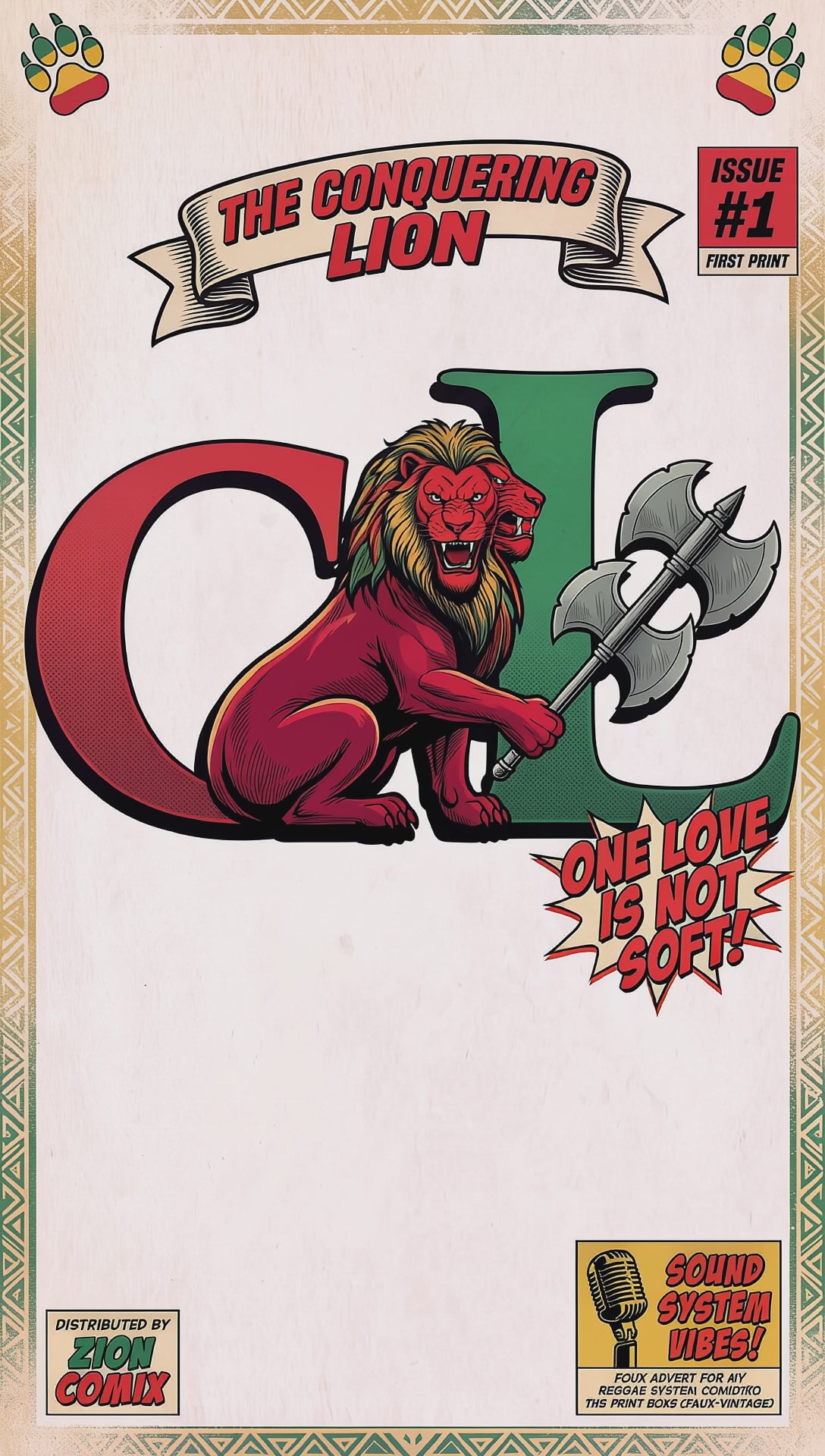 The Conquering Lion Fantastic First Appearance — One Love Is Not Soft Comic Tee | Issue #1