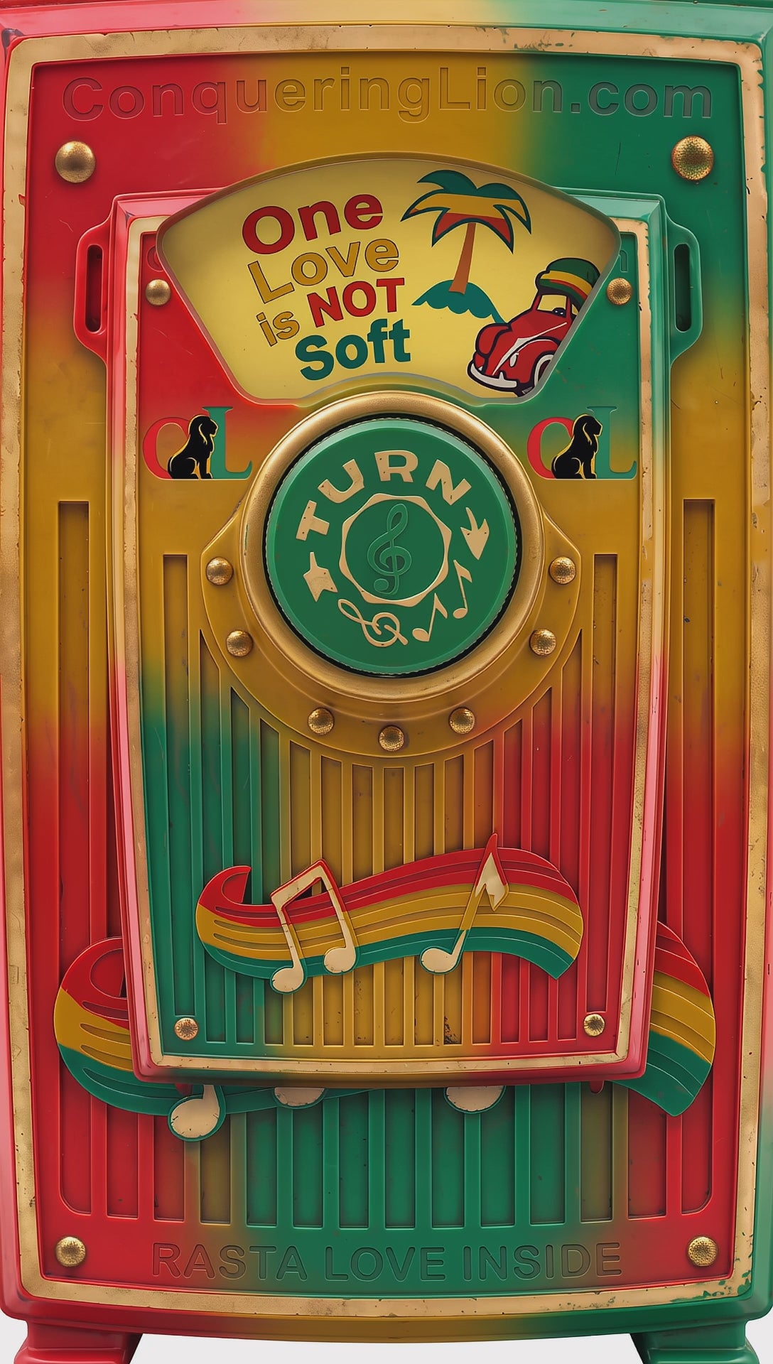 CL Still Wailing Radio Badge Tee — One Love Is Not Soft | Conquering Lion Issue #1