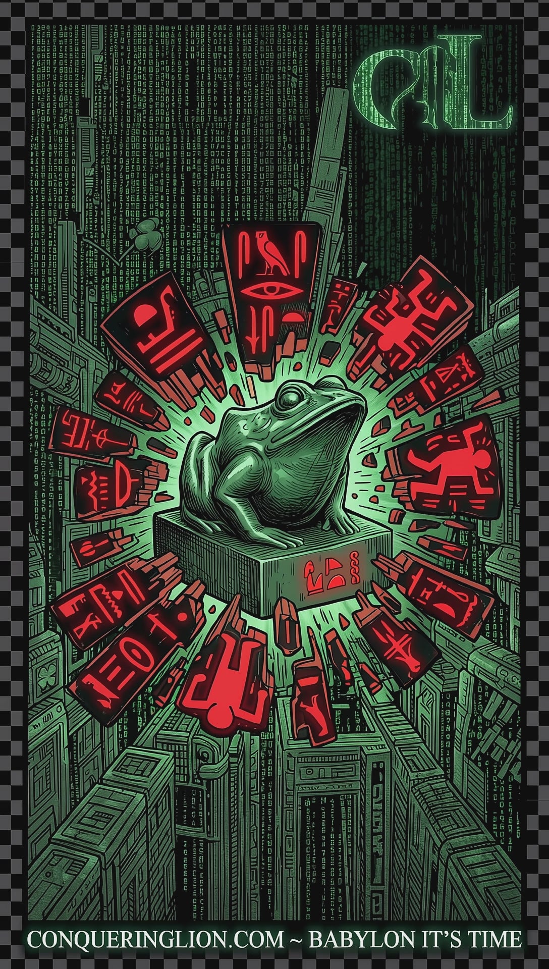 Babylon It’s Time — Breaking the Matrix Organic Tee | One Love Is Not Soft | Conquering Lion Issue #1